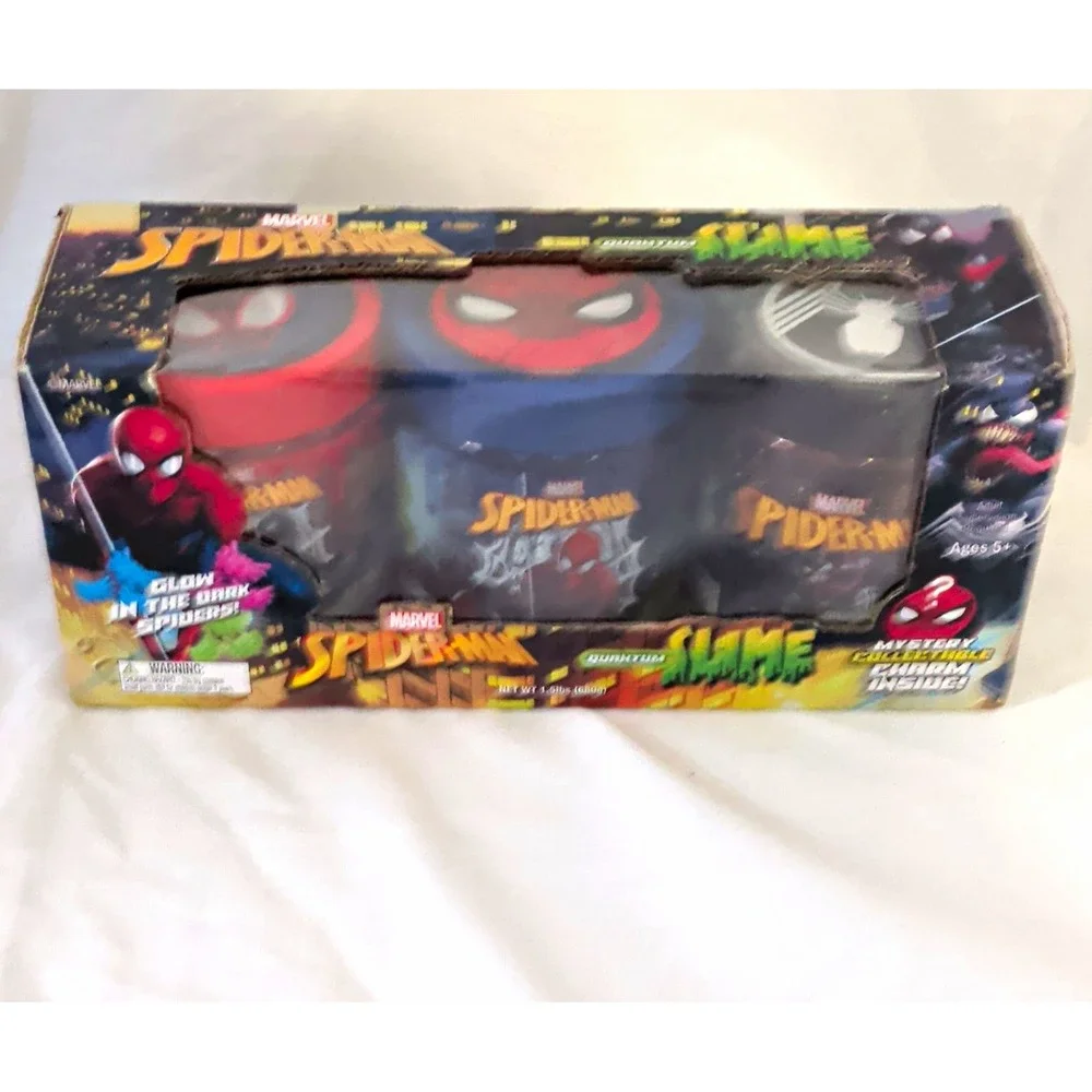 Marvel Spider-Man Quantum Slime Set Glow in the Dark Multicolor Ages 5+